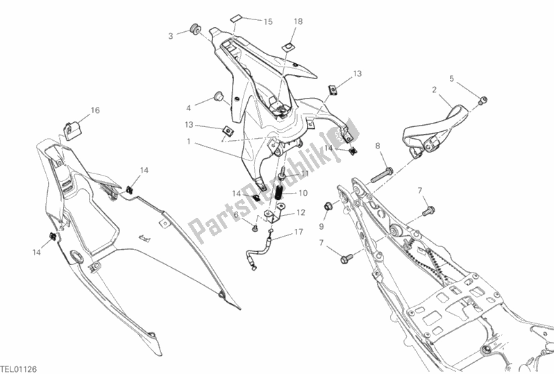 All parts for the Locker of the Ducati Superbike Panigale V4 1100 2018